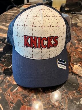 Reebok Women Knicks Trucker Hat - Navy, Cream, Red